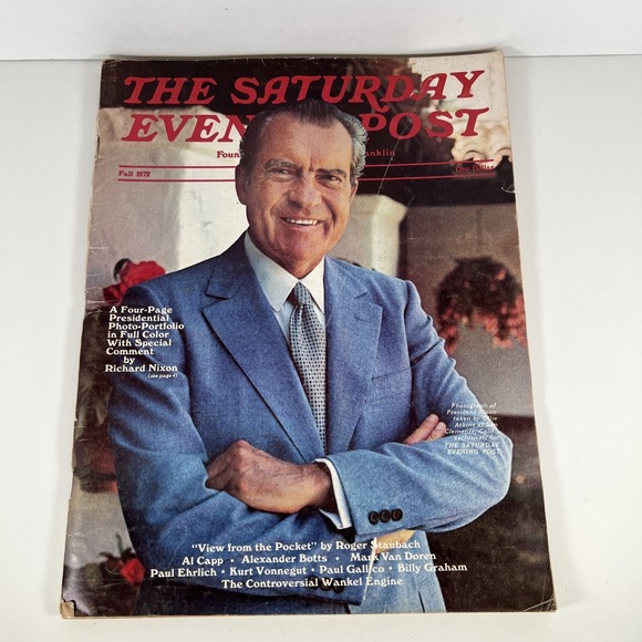 Other - Richard Nixon The Saturday Evening Post Magazine Roger‎ Staubach Fall 1972